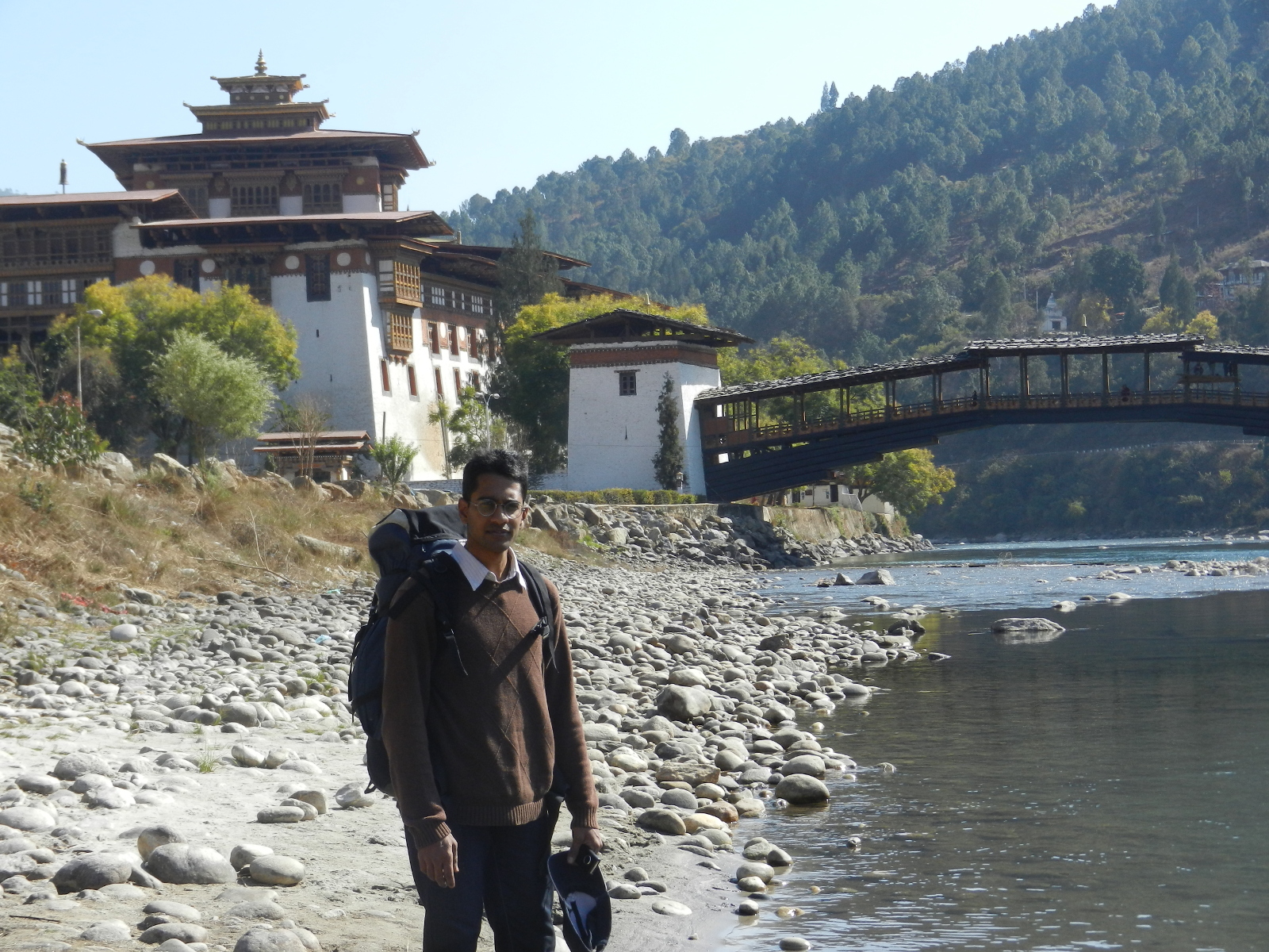 In front of Punakha dzong